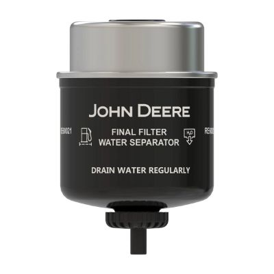 RE60021: Final Fuel Filter with Drain Plug John Deere part - Original